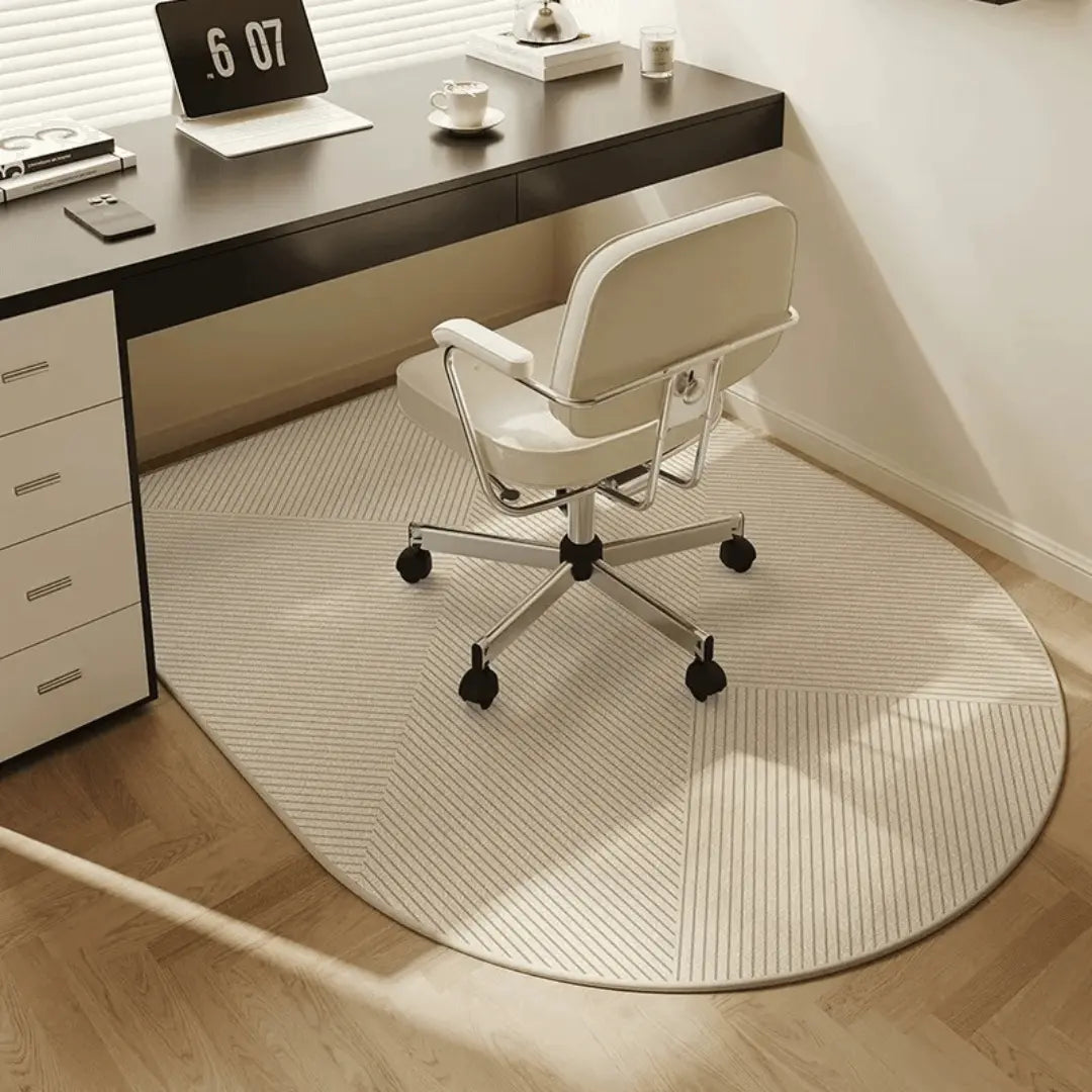 Patterned Office Chair Mat with Non-Slip Backing