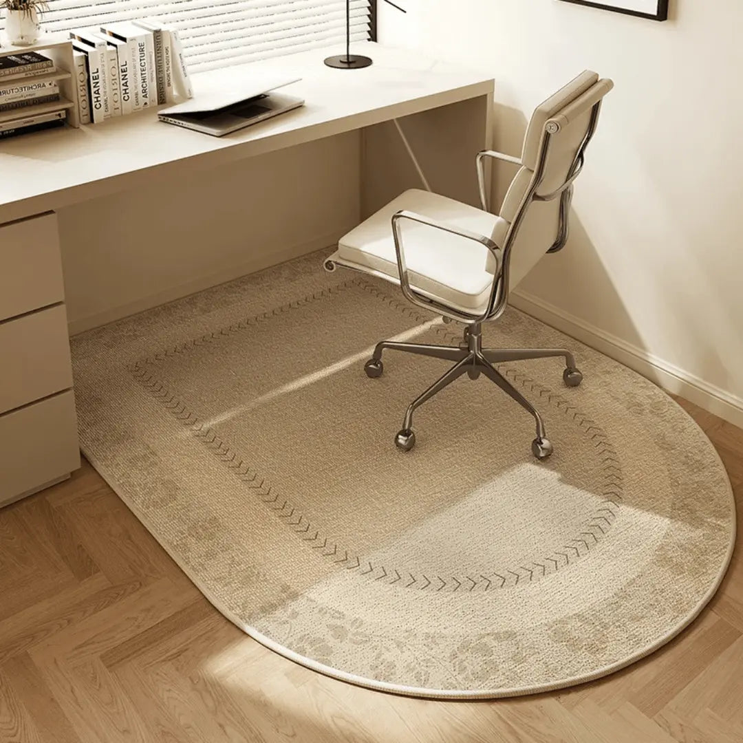 Patterned Office Chair Mat with Non-Slip Backing