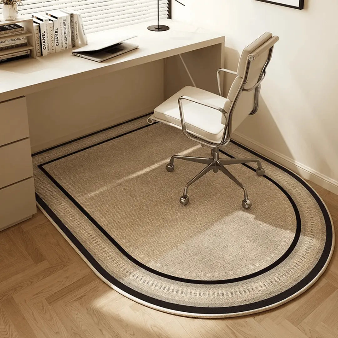 Patterned Office Chair Mat with Non-Slip Backing
