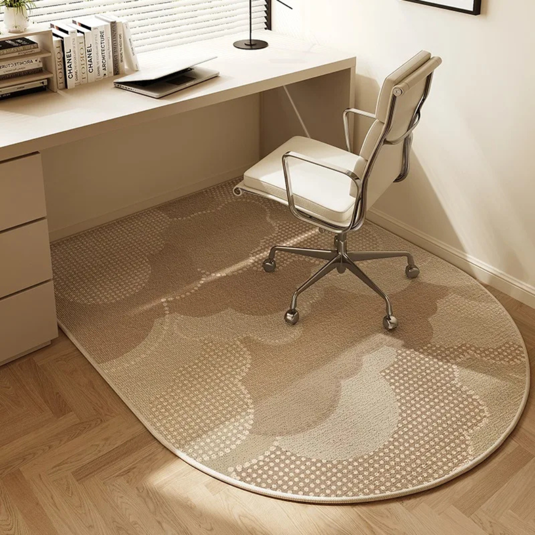 Patterned Office Chair Mat with Non-Slip Backing