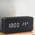 Digital LED Alarm Clock with Temperature Display