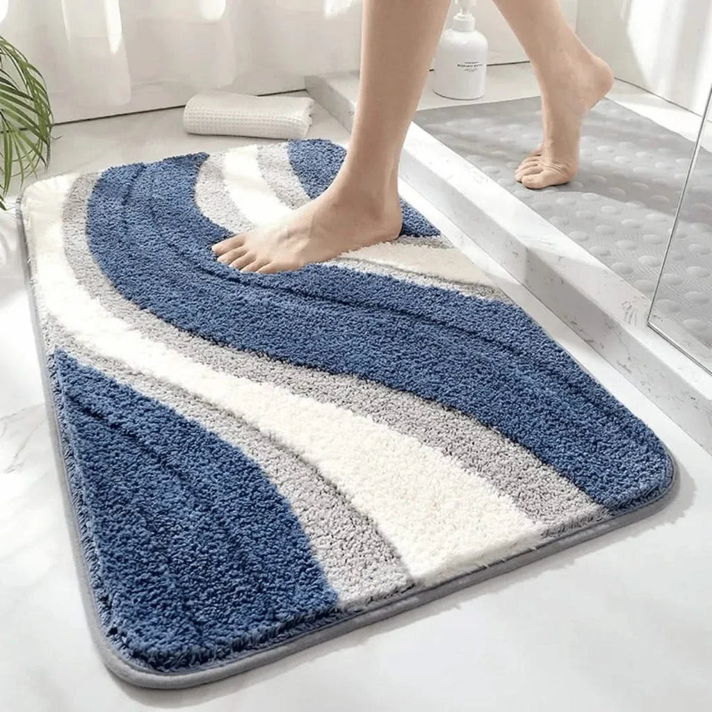 Woven Bath Rug, Soft Textured Weave