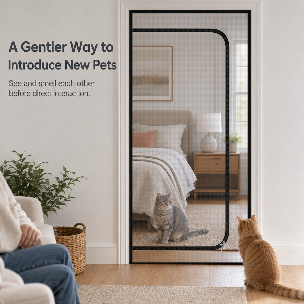 Zippered Mesh Pet Door Barrier