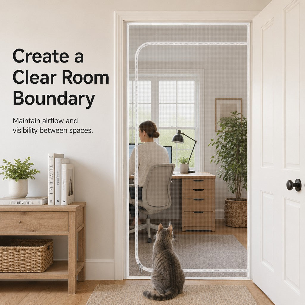 Zippered Mesh Pet Door Barrier