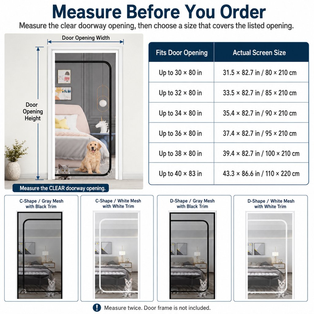 Zippered Mesh Pet Door Barrier
