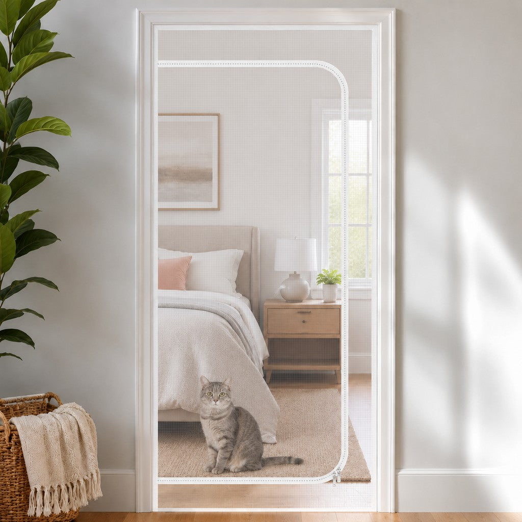 Zippered Mesh Pet Door Barrier