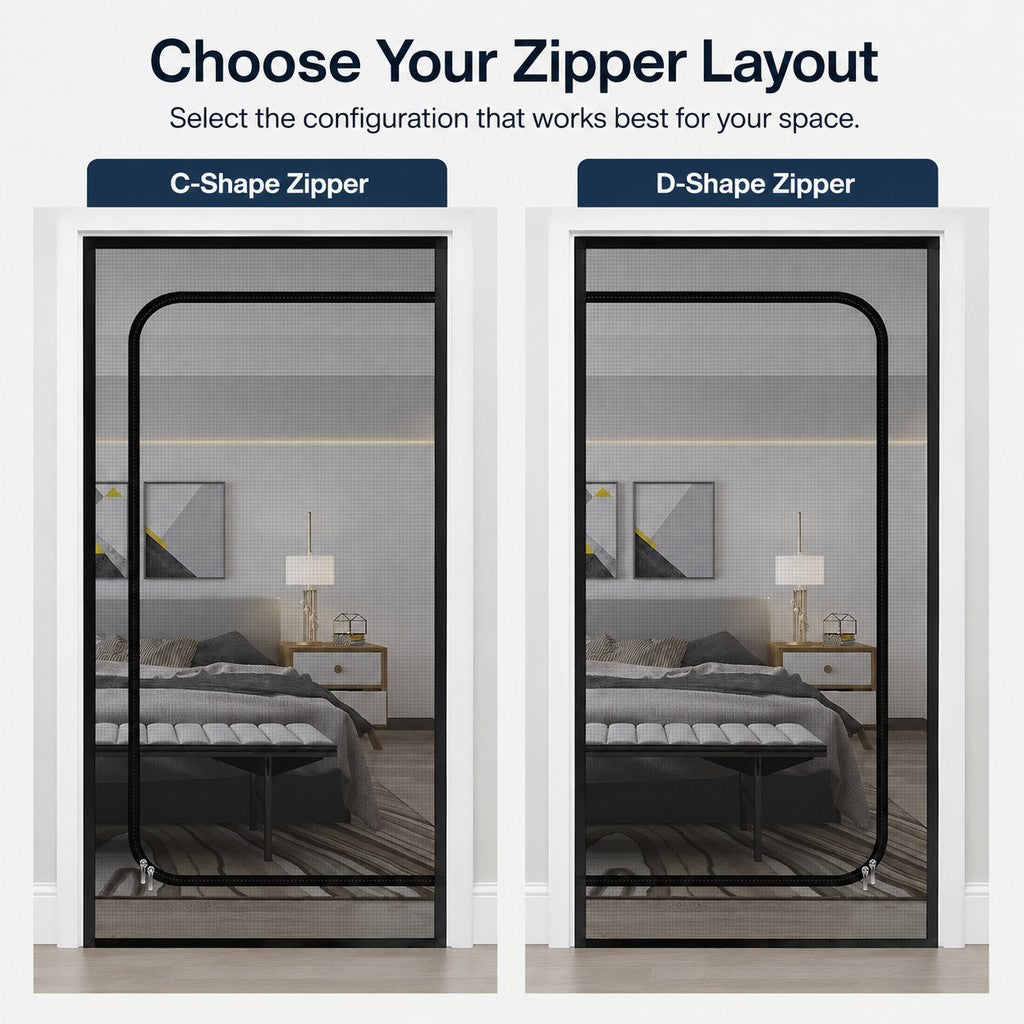 Zippered Mesh Pet Door Barrier